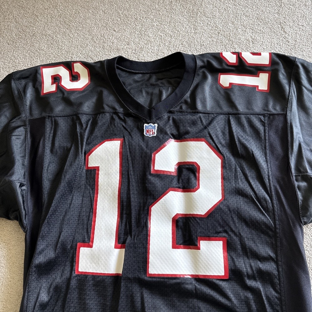 Vintage Champion NFL Atlanta Falcons #12 Black Football Jersey Sz 44 Made in USA - Picture 3 of 8